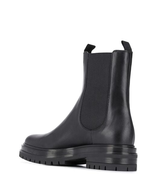 Gianvito Rossi Black Chester Leather Boots
