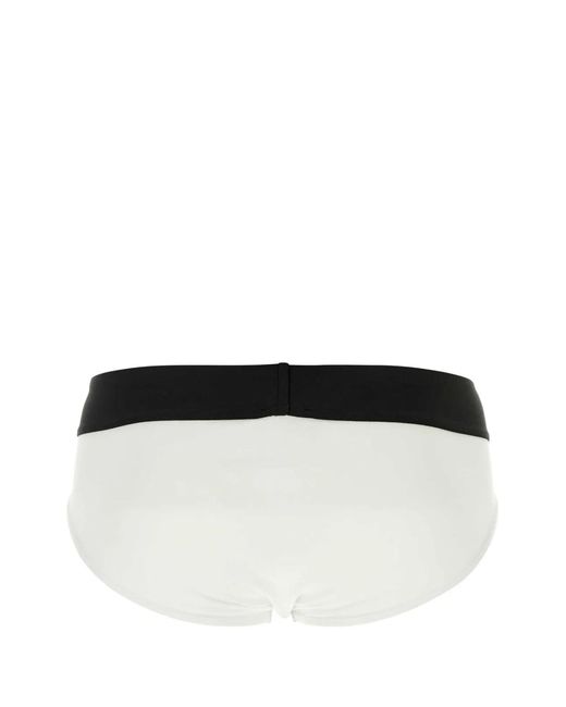 Palm Angels Black Stretch Cotton Brief Set for men