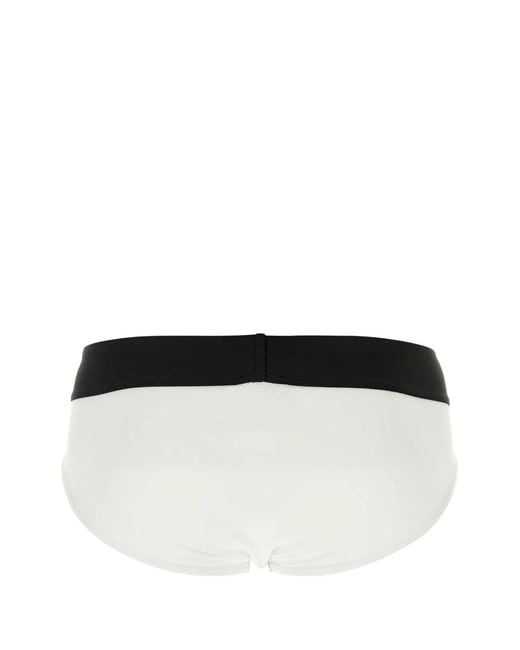 Palm Angels Black Stretch Cotton Brief Set for men