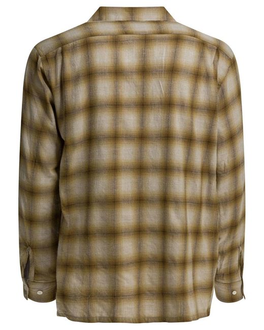 Beams Plus Green Cotton Wool Shirt for men