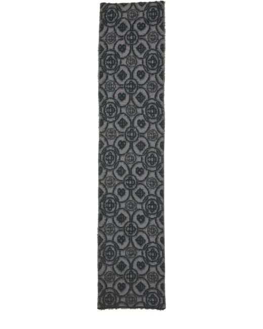 Casablanca Gray Monogram "Fluffy" Scarf for men