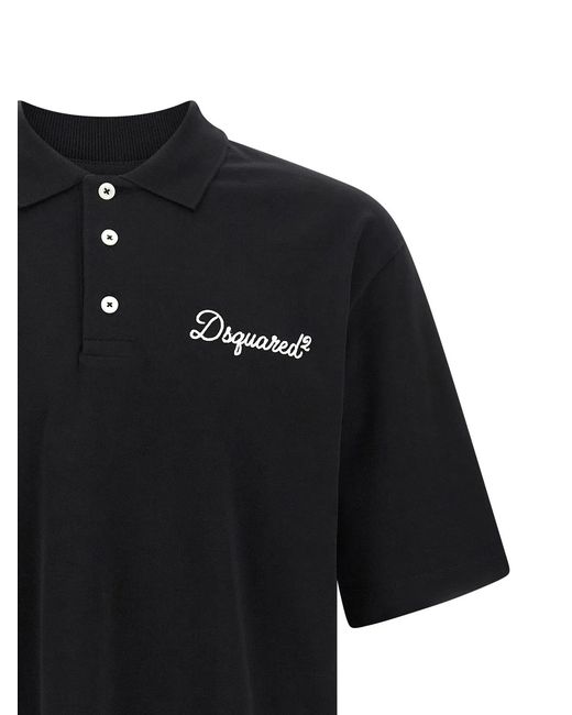 DSquared² Black Signature' Polo Shirt for men