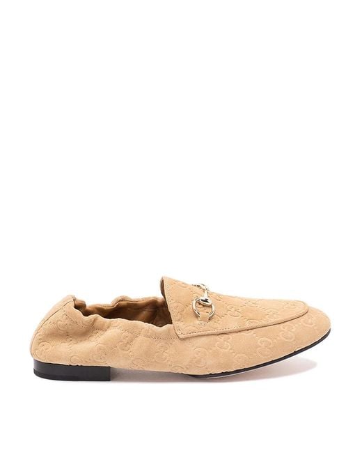 Gucci Natural 'Jordaan' Loafers