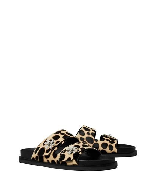 Tory Burch Black Flat Sandals