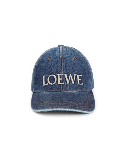 Loewe Blue Denim Baseball Cap