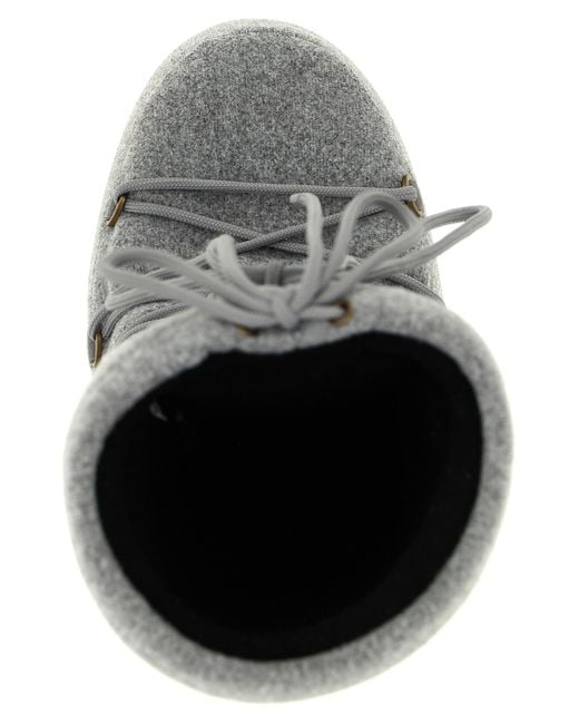 Moon Boot Gray Icon Nubuck Felt' Boots