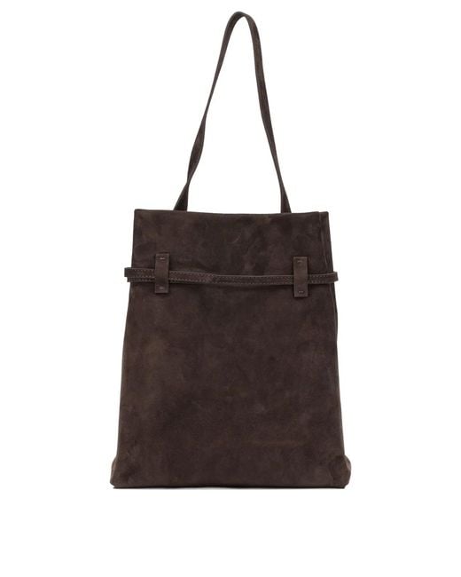 MANU Atelier Brown "Tote Du Jour" Medium Shoulder Bag
