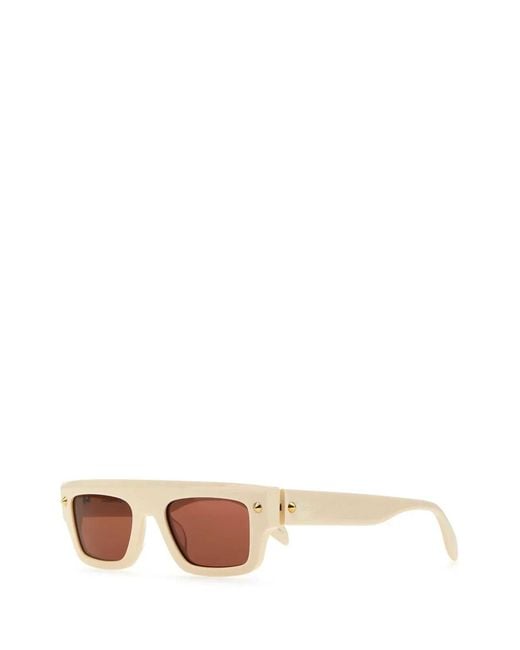 McQueen White Occhiali Da Sole