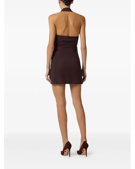 Elisabetta Franchi Purple Viscose Elastane Dress