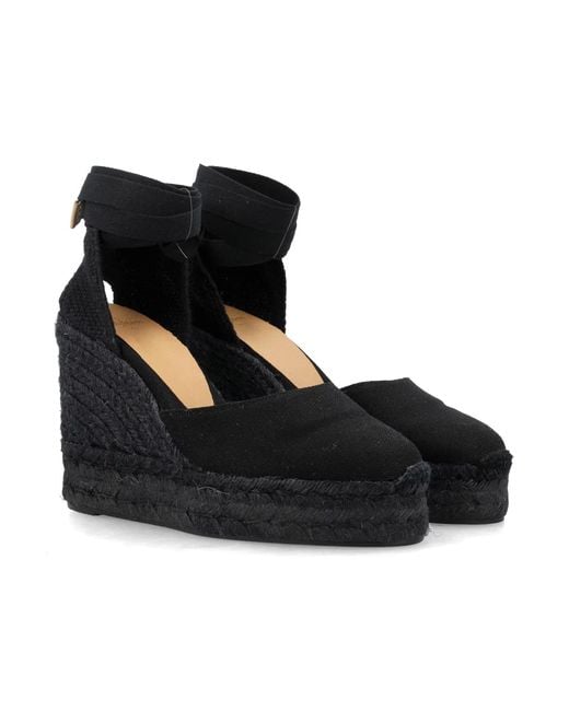 Castaner Black Castañer Castañer Carina 8 Cotton Espadrilles