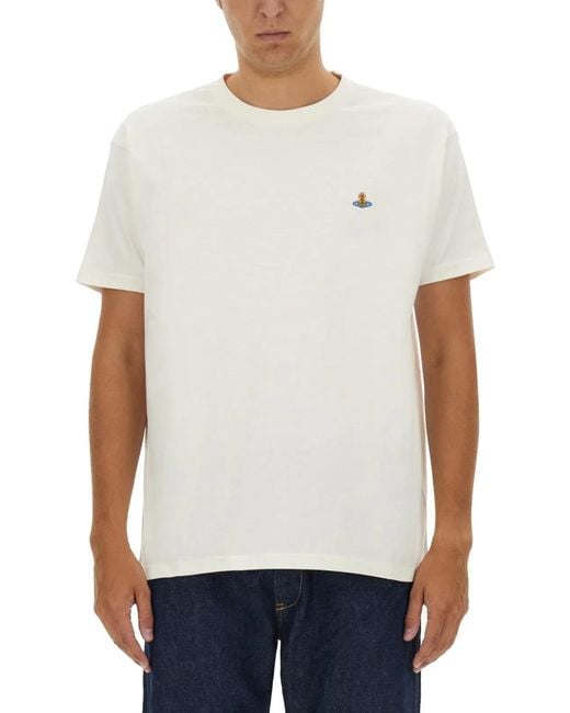 Vivienne Westwood White T-Shirt "Orb"