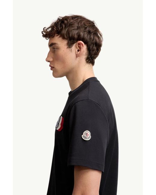 Moncler Black Ss T-Shirt for men