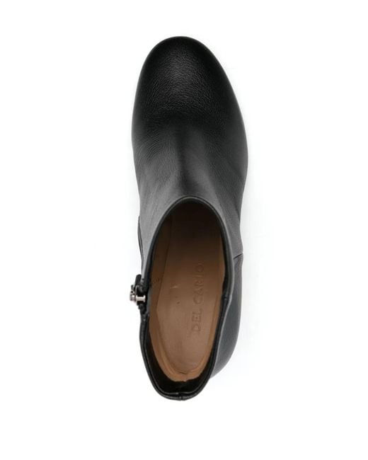 Roberto Del Carlo Black Lione Ankle Boots