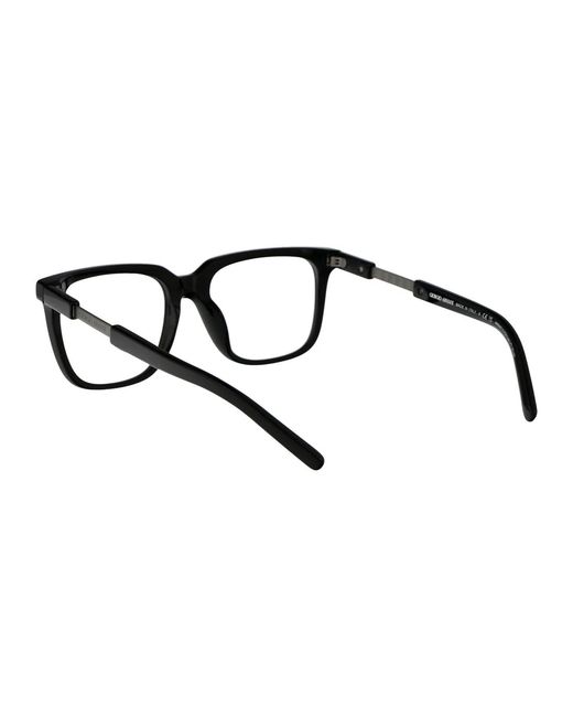 Giorgio Armani Black Acetate Optical Glasses for men