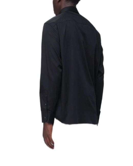 Emporio Armani Blue Cotton Shirt for men