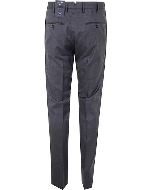 Incotex Blue Trousers for men