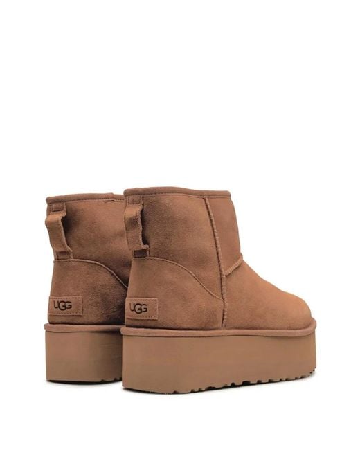 Ugg Brown "Classic Mini Platform"