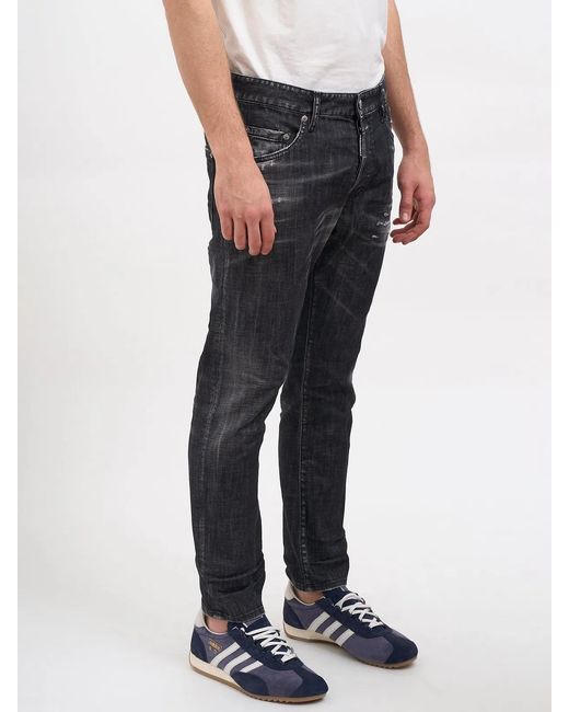 DSquared² Black Skater Denim Pants for men