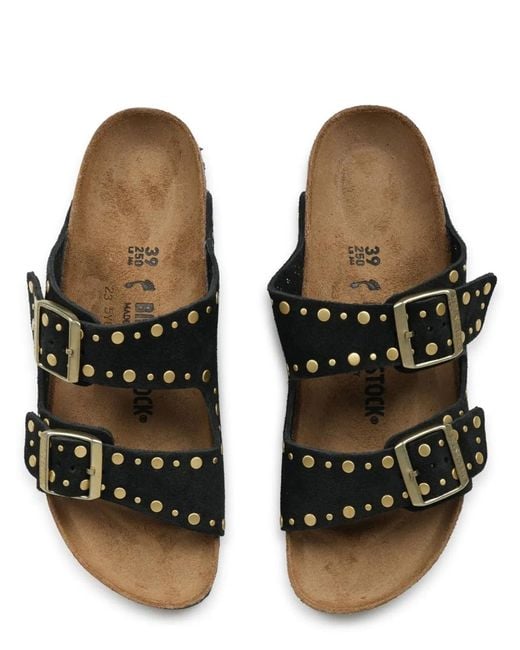 Birkenstock Black Sandalo "Arizona Rivet"