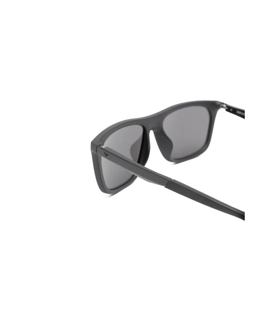 Emporio Armani Gray Acetate Sunglasses for men