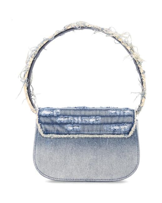 DIESEL Blue 1Dr Leather Shoulder Bag