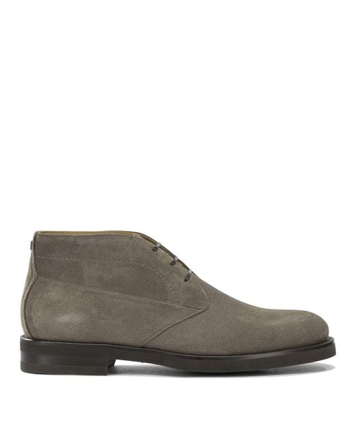 Ferragamo Brown "Settimo" Lace-Up Ankle Boots for men