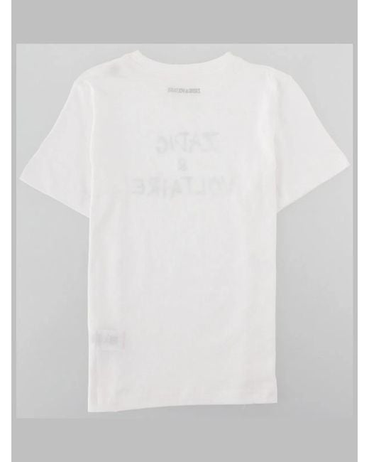 Zadig & Voltaire White Kids 100% Cotton T-Shirt