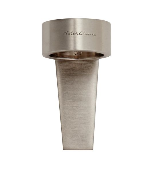 Rick Owens Metallic Brass Trunk Ring for men