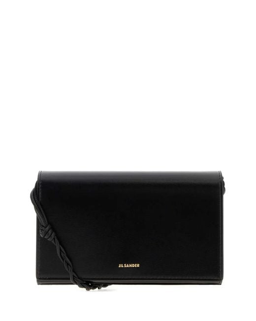 Jil Sander Black Tangle Wallet