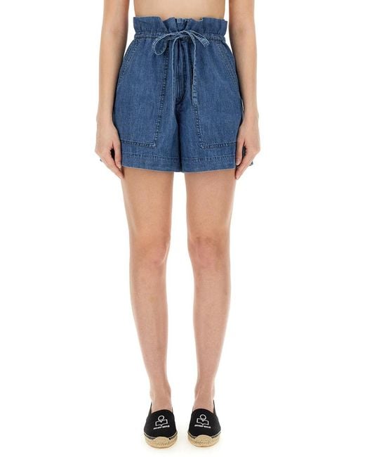 Isabel Marant Blue Isabel Marant Etoile Short Ipolyte