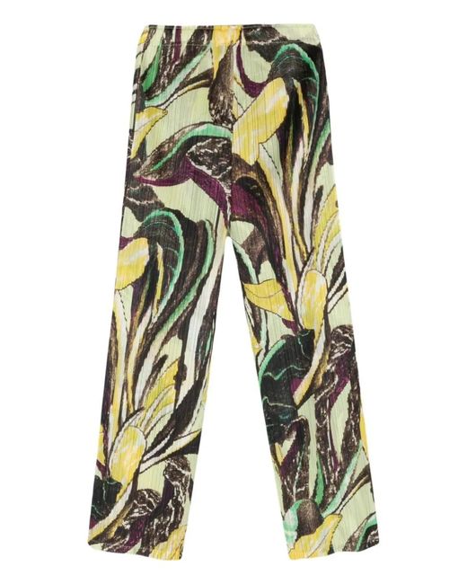 Pleats Please Issey Miyake Green Pleats Please By Issey Miyake Tardivo Pants