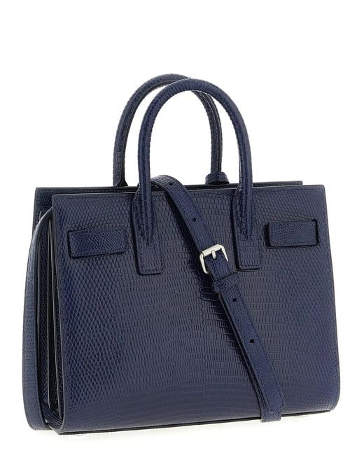 Saint Laurent Blue Nano 'Sac De Jour' Handbag