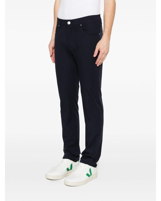 Jacob Cohen Black Dark Polyamide Zipper Pants