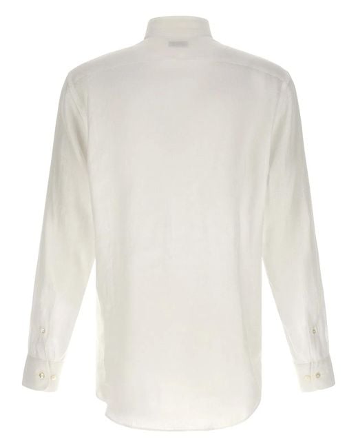 Etro White Linen Shirt for men