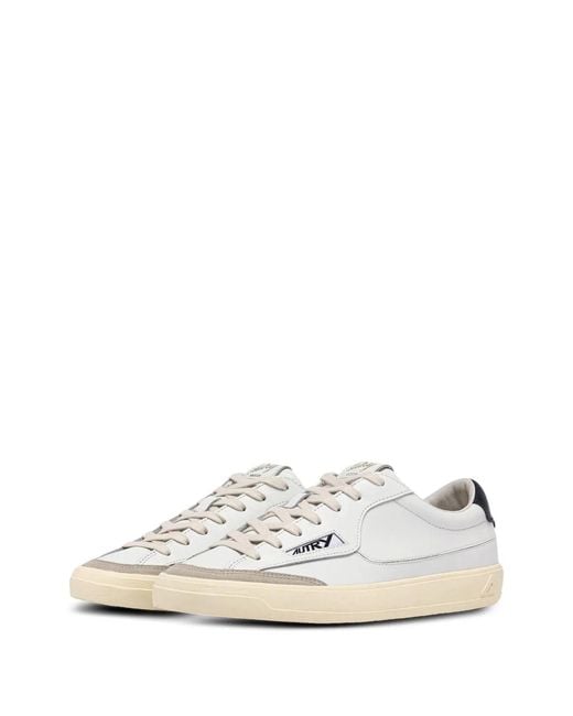 Autry White Windscape Logo-Detail Sneakers for men