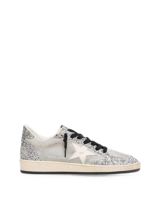 Golden Goose Deluxe Brand White Leather Flat Shoes