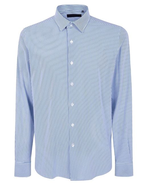 Rrd Blue "Oxford" Jacquard Stripe One Shirt for men