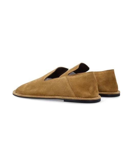 AMI Natural Ami Paris Suede Midi Slippers for men