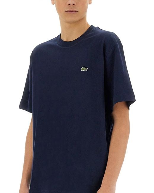 Lacoste Blue Cotton T-Shirt for men