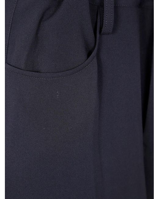Y's Yohji Yamamoto Blue Long Straight Trousers