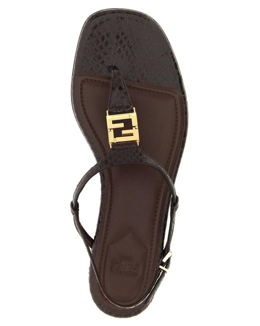 Fendi Purple Ffold' Sandals