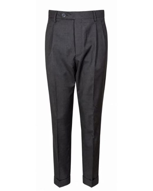 GTA Black Cotton Trousers for men