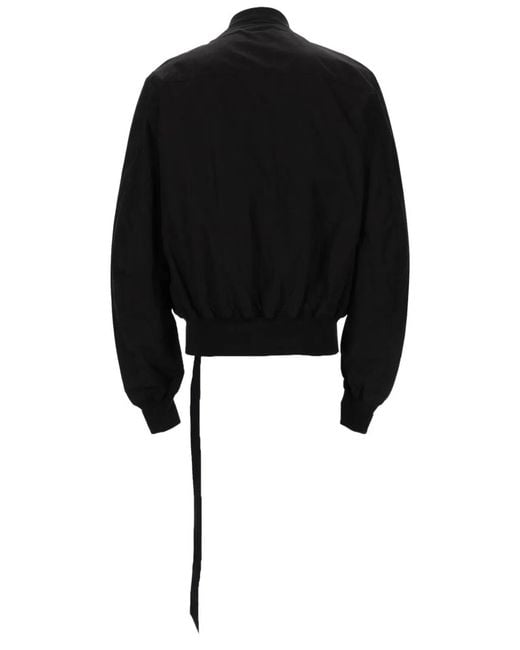 Rick Owens Black Giacca Bomber "Bauhaus Flight" for men