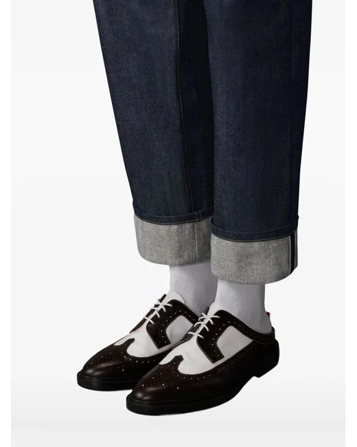 Thom Browne Blue Selvedge Denim Jeans for men