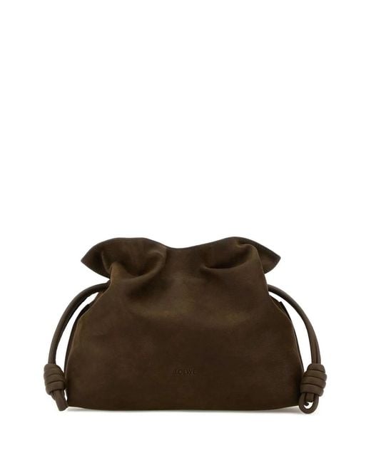 Loewe Brown Flamenco Clutch Medium