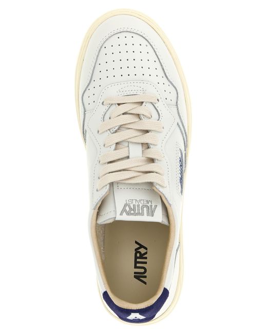 Autry White 'Medalist Low' Sneakers for men