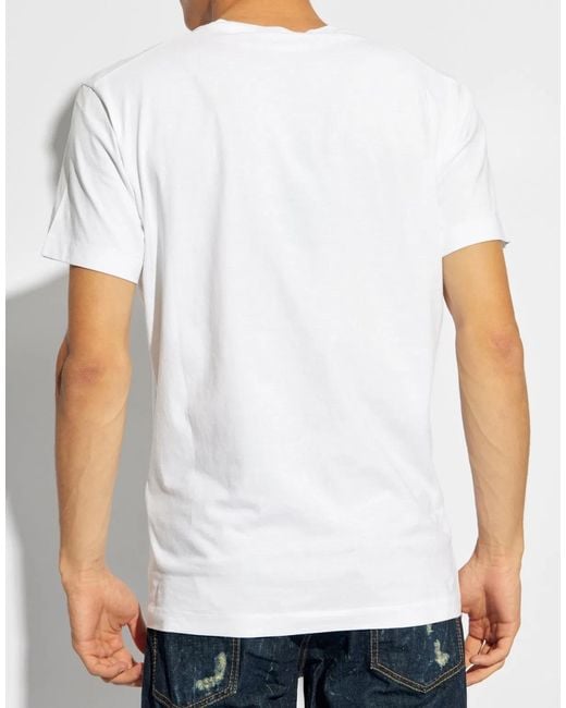 DSquared² White Cool Fit Logo T-Shirt for men