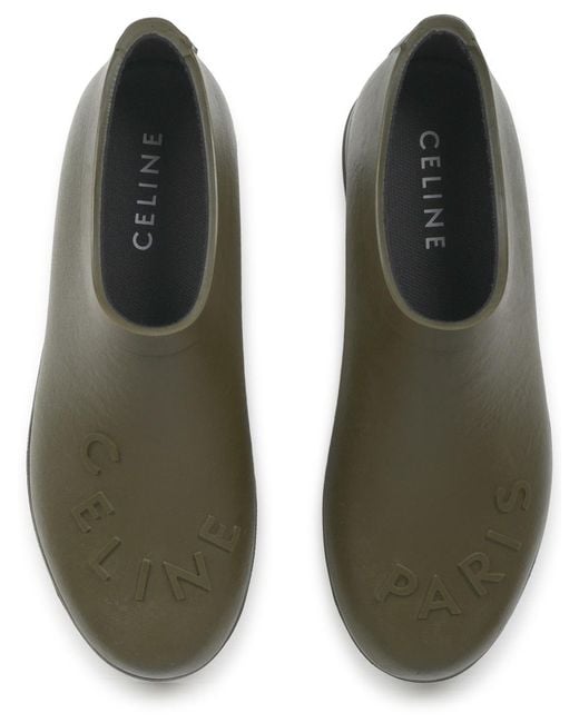 Céline Green Zoccolo "Garden" Con Logo