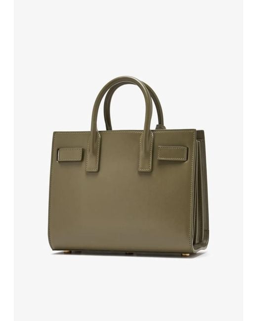 Saint Laurent Green Borsa A Mano 'Sac De Jour' Nano
