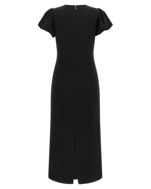 ROTATE BIRGER CHRISTENSEN Black Rotate Birger Christensen Puff Sleeve Dress
